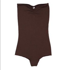 American Apparel strapless bodysuit sz XL